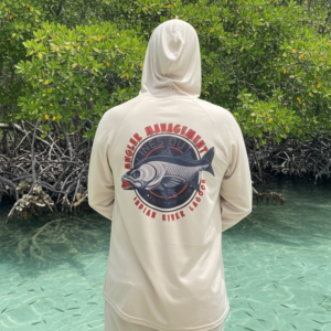 Long sleeve hooded UPF 50 performance shirt for anglers and outdoor enthusiasts, lightweight, breathable, moisture-wicking, sun-protective shirt for fishing, hiking, and outdoor adventures.