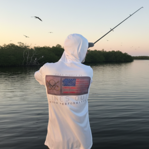 Skulls hooks and flags: Lightweight Hooded UPF 50 (Copy) (Copy)